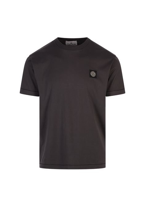 T-Shirt Slim Fit In Jersey Di Cotone Antracite STONE ISLAND | K1S152100039-S0013V0065